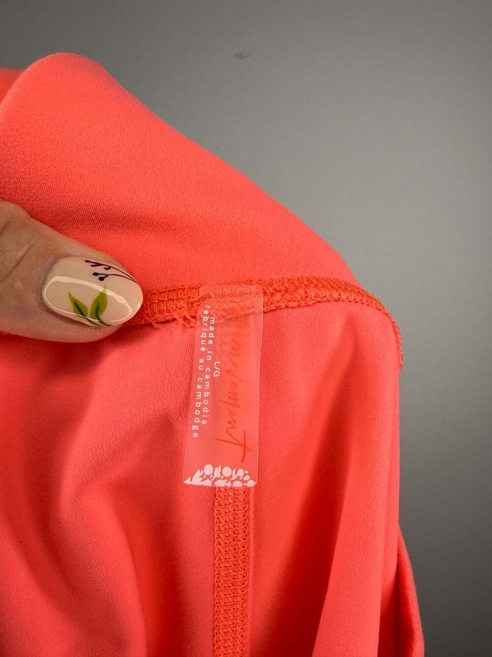Free People Movement High Rise Shorts Neon Coral Size L - Picture 3 of 7